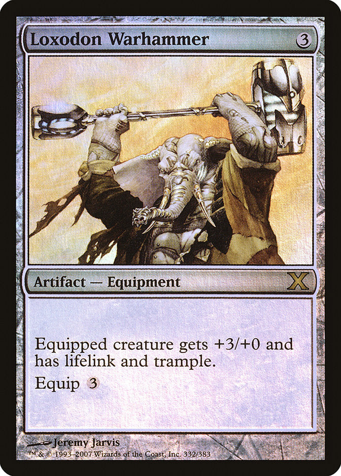 Loxodon Warhammer (Premium Foil) [Tenth Edition] | Game Master's Emporium (The New GME)