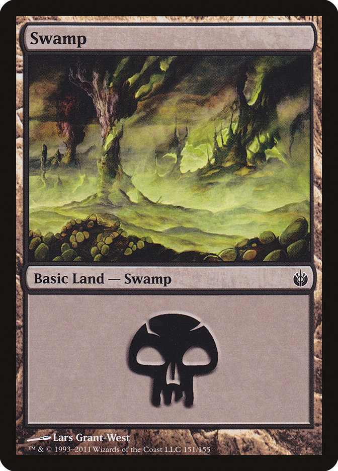 Swamp (151) [Mirrodin Besieged] | Game Master's Emporium (The New GME)