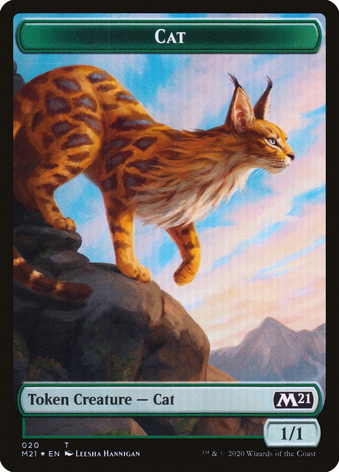 Beast // Cat (020) Double-Sided Token [Core Set 2021 Tokens] | Game Master's Emporium (The New GME)