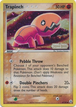 Trapinch (67/92) (Stamped) [EX: Legend Maker] | Game Master's Emporium (The New GME)