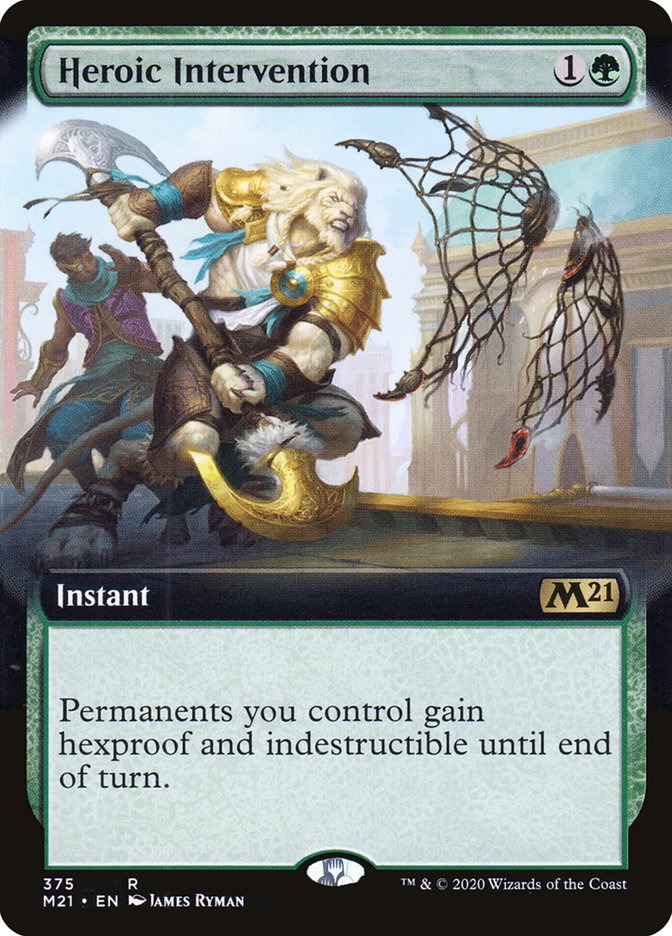 Heroic Intervention (Extended Art) [Core Set 2021] | Game Master's Emporium (The New GME)