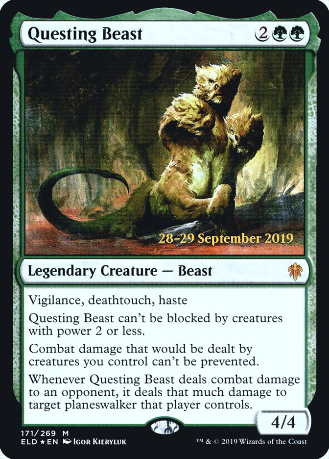 Questing Beast [Throne of Eldraine Prerelease Promos] | Game Master's Emporium (The New GME)