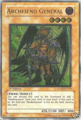 Archfiend General [FOTB-EN019] Ultimate Rare | Game Master's Emporium (The New GME)