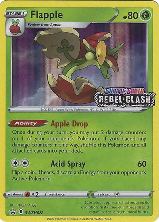 Flapple (SWSH022) (Prerelease Promo) [Sword & Shield: Black Star Promos] | Game Master's Emporium (The New GME)