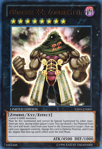 Number 22: Zombiestein [YZ03-EN001] Ultra Rare | Game Master's Emporium (The New GME)