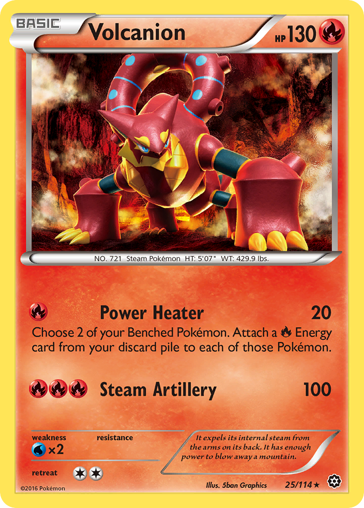 Volcanion (25/114) [XY: Steam Siege] | Game Master's Emporium (The New GME)