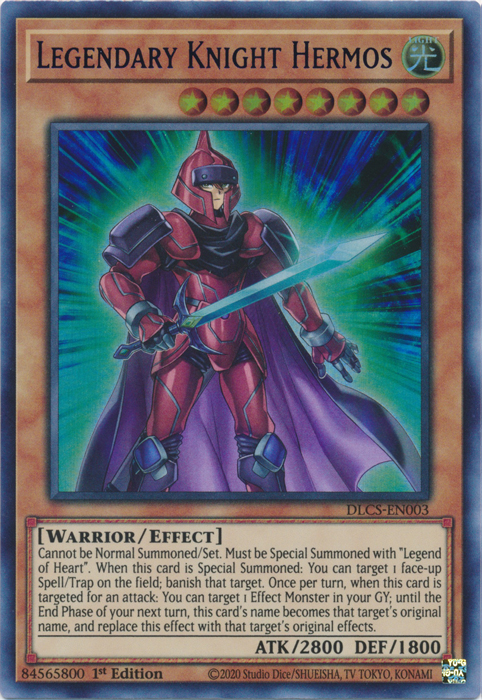 Legendary Knight Hermos (Blue) [DLCS-EN003] Ultra Rare | Game Master's Emporium (The New GME)