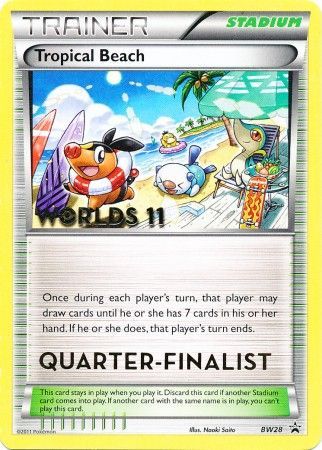 Tropical Beach (BW28) (Quarter Finalist) [Black & White: Black Star Promos] | Game Master's Emporium (The New GME)