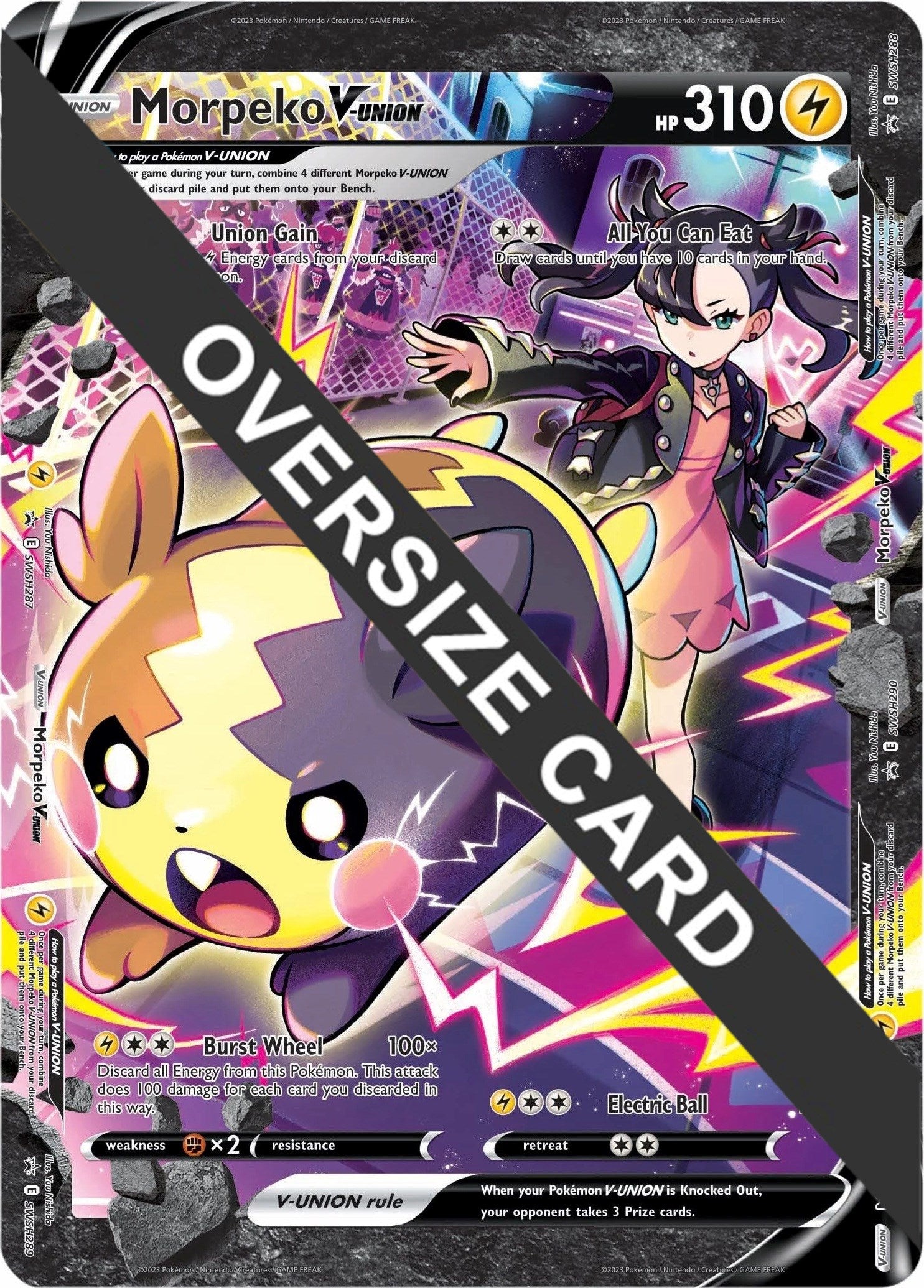 Morpeko V-UNION (SWSH287-290) (Jumbo Card) [Sword & Shield: Black Star Promos] | Game Master's Emporium (The New GME)