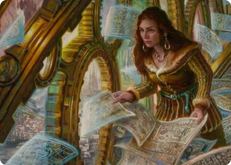 Cartographer's Survey Art Card [Innistrad: Crimson Vow Art Series] | Game Master's Emporium (The New GME)