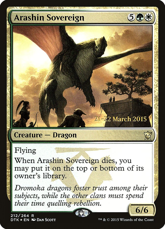 Arashin Sovereign [Dragons of Tarkir Prerelease Promos] | Game Master's Emporium (The New GME)