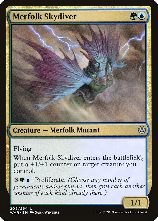 Merfolk Skydiver [War of the Spark] | Game Master's Emporium (The New GME)