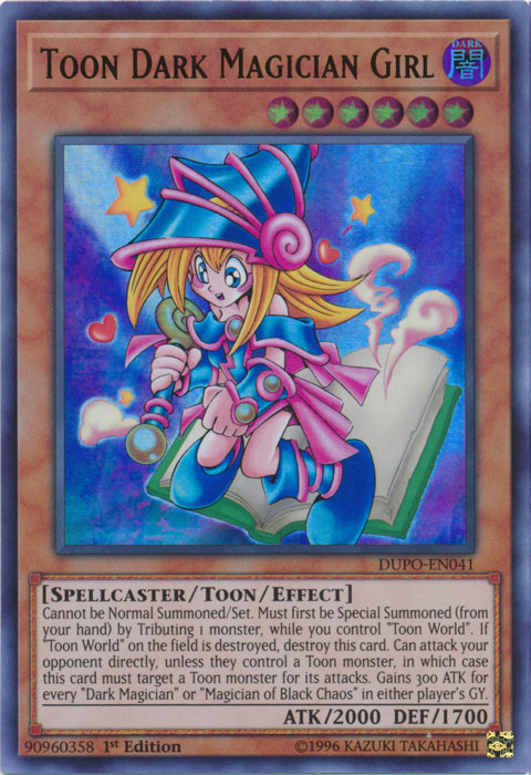 Toon Dark Magician Girl [DUPO-EN041] Ultra Rare | Game Master's Emporium (The New GME)