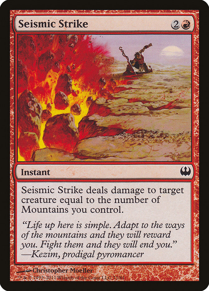 Seismic Strike [Duel Decks: Knights vs. Dragons] | Game Master's Emporium (The New GME)