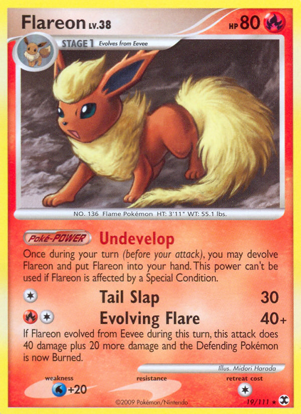 Flareon (19/111) [Platinum: Rising Rivals] | Game Master's Emporium (The New GME)