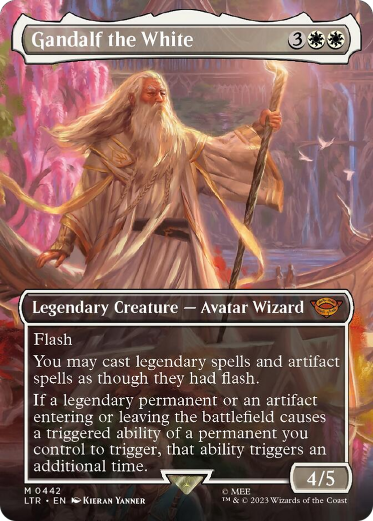 Gandalf the White (Borderless Alternate Art) [The Lord of the Rings: Tales of Middle-Earth] | Game Master's Emporium (The New GME)