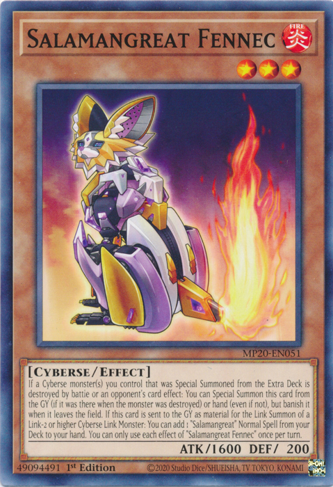 Salamangreat Fennec [MP20-EN051] Common | Game Master's Emporium (The New GME)