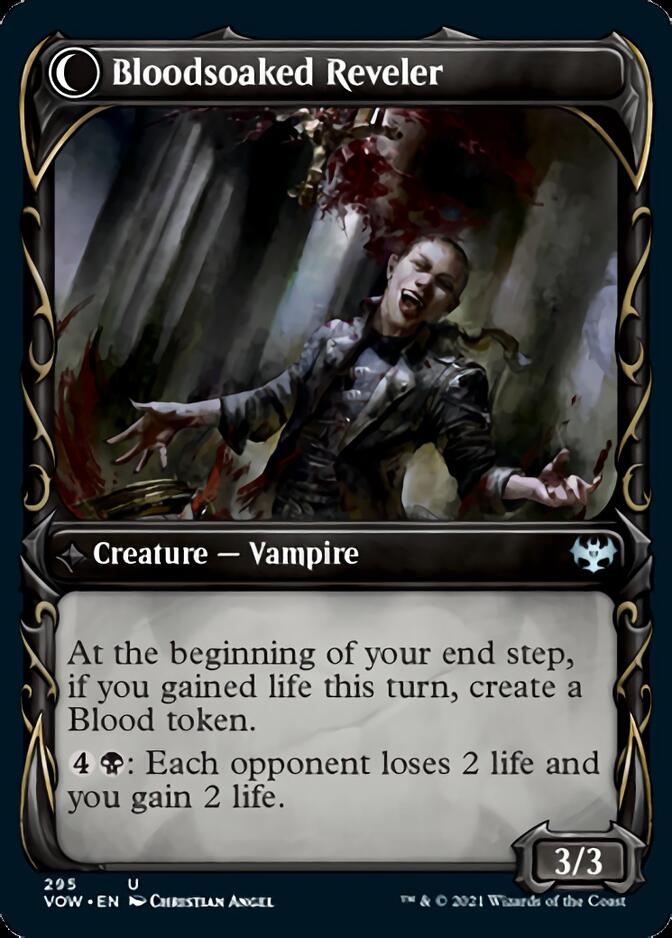 Restless Bloodseeker // Bloodsoaked Reveler (Showcase Fang Frame) [Innistrad: Crimson Vow] | Game Master's Emporium (The New GME)