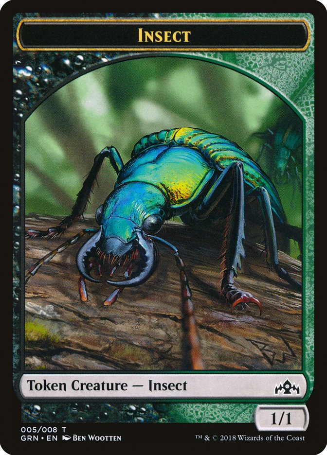 Insect Token [Guilds of Ravnica Tokens] | Game Master's Emporium (The New GME)