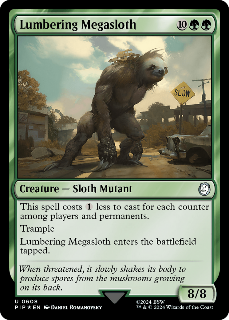 Lumbering Megasloth (Surge Foil) [Fallout] | Game Master's Emporium (The New GME)