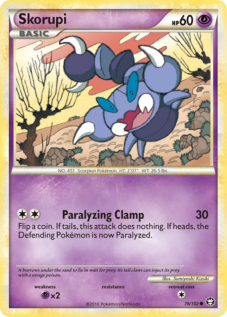 Skorupi (76/102) [HeartGold & SoulSilver: Triumphant] | Game Master's Emporium (The New GME)
