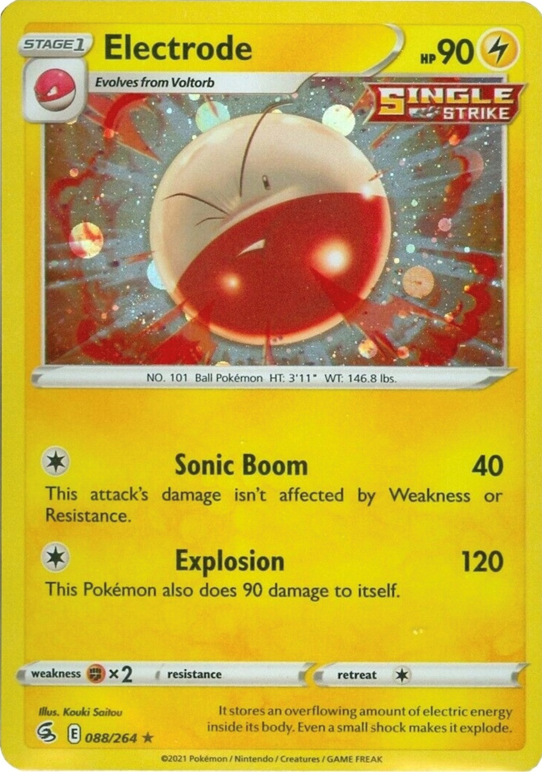 Electrode (088/264) (Cosmos Holo) [Sword & Shield: Fusion Strike] | Game Master's Emporium (The New GME)