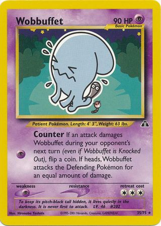Wobbuffet (35/75) [Neo Discovery Unlimited] | Game Master's Emporium (The New GME)