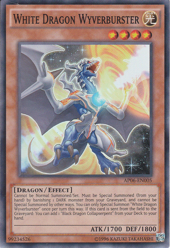 White Dragon Wyverburster [AP06-EN005] Super Rare | Game Master's Emporium (The New GME)