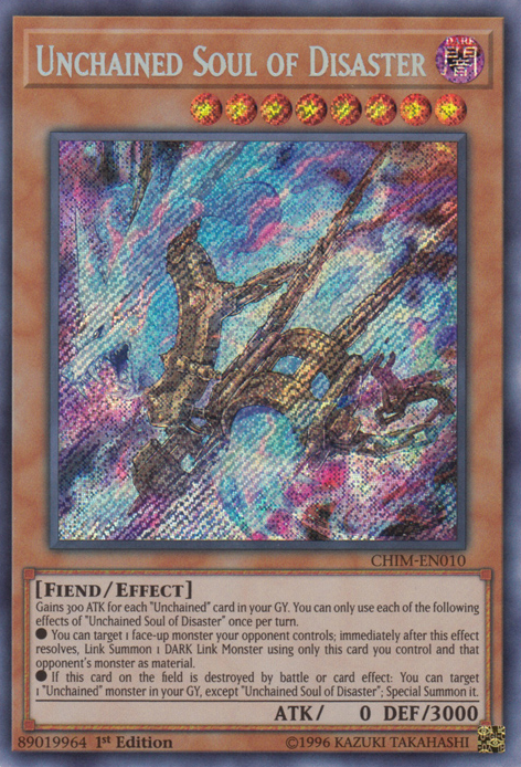 Unchained Soul of Disaster [CHIM-EN010] Secret Rare | Game Master's Emporium (The New GME)