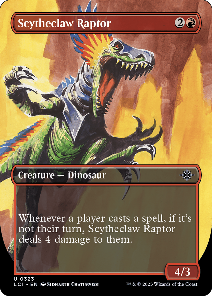Scytheclaw Raptor (Borderless) [The Lost Caverns of Ixalan] | Game Master's Emporium (The New GME)