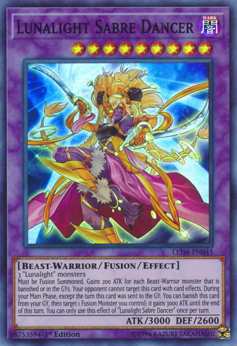 Lunalight Sabre Dancer [LED4-EN045] Super Rare | Game Master's Emporium (The New GME)