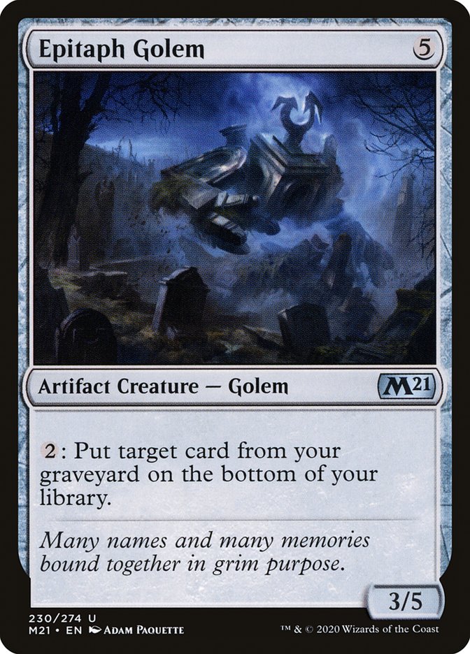 Epitaph Golem [Core Set 2021] | Game Master's Emporium (The New GME)