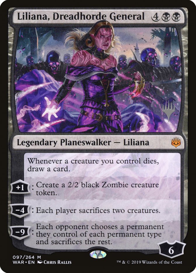 Liliana, Dreadhorde General (Promo Pack) [War of the Spark Promos] | Game Master's Emporium (The New GME)