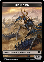 Sliver Army // Sliver Double-Sided Token [Commander Masters Tokens] | Game Master's Emporium (The New GME)