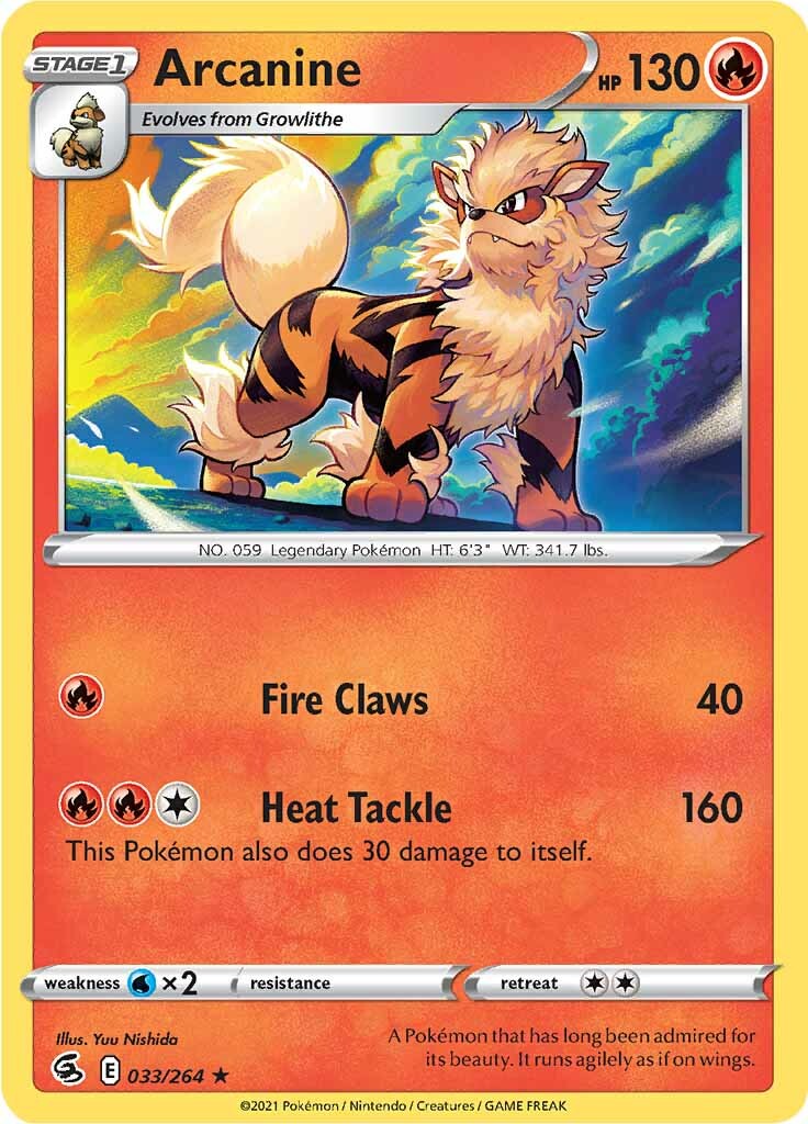 Arcanine (033/264) [Sword & Shield: Fusion Strike] | Game Master's Emporium (The New GME)