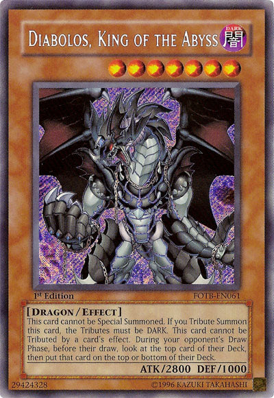 Diabolos, King of the Abyss [FOTB-EN061] Secret Rare | Game Master's Emporium (The New GME)