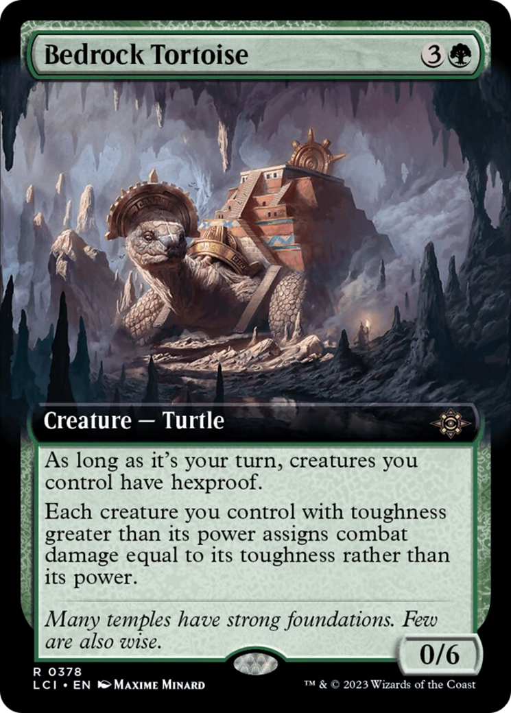 Bedrock Tortoise (Extended Art) [The Lost Caverns of Ixalan] | Game Master's Emporium (The New GME)