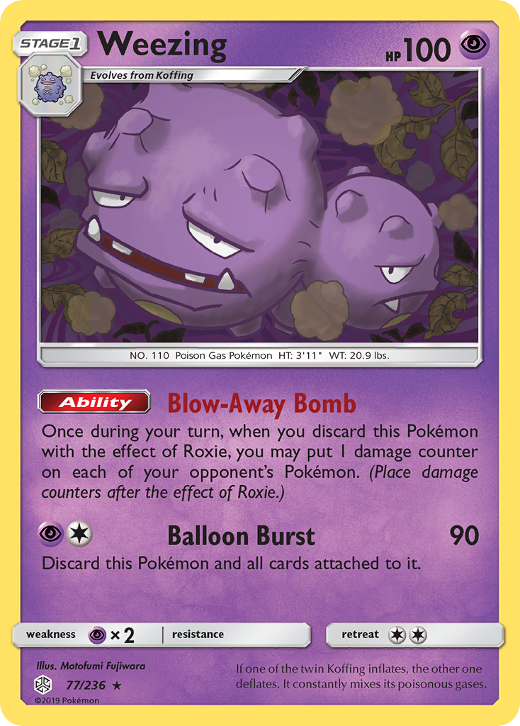 Weezing (77/236) [Sun & Moon: Cosmic Eclipse] | Game Master's Emporium (The New GME)