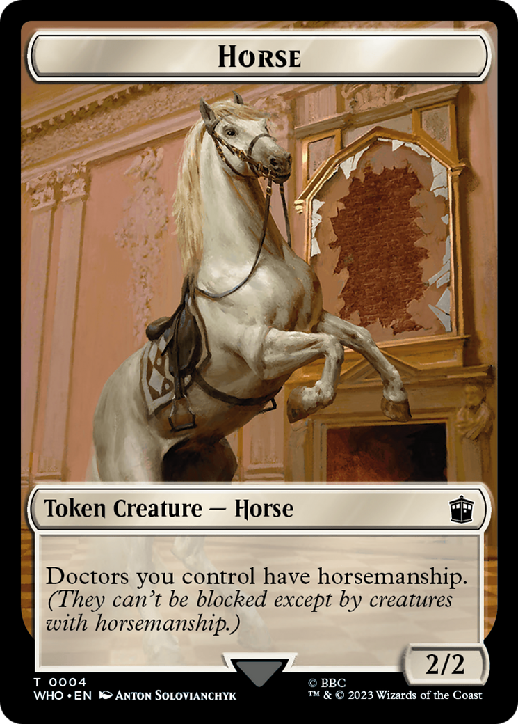 Horse // Food (0026) Double-Sided Token [Doctor Who Tokens] | Game Master's Emporium (The New GME)