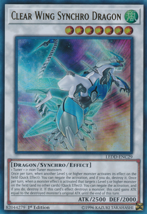 Clear Wing Synchro Dragon [LEDD-ENC29] Ultra Rare | Game Master's Emporium (The New GME)