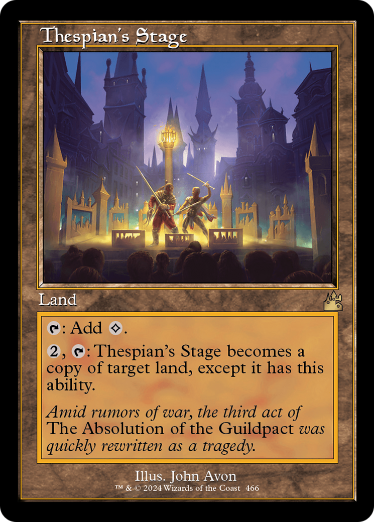 Thespian's Stage (Retro Frame) [Ravnica Remastered] | Game Master's Emporium (The New GME)