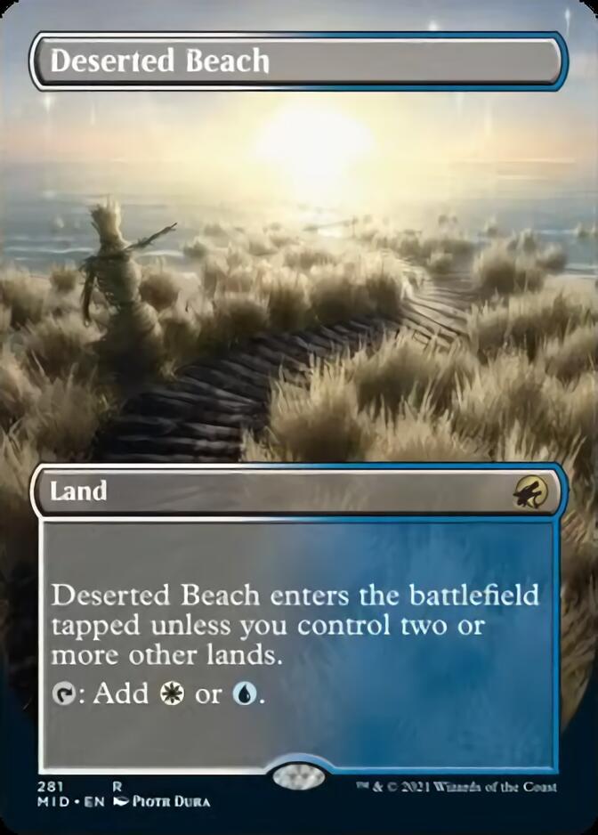 Deserted Beach (Borderless Alternate Art) [Innistrad: Midnight Hunt] | Game Master's Emporium (The New GME)