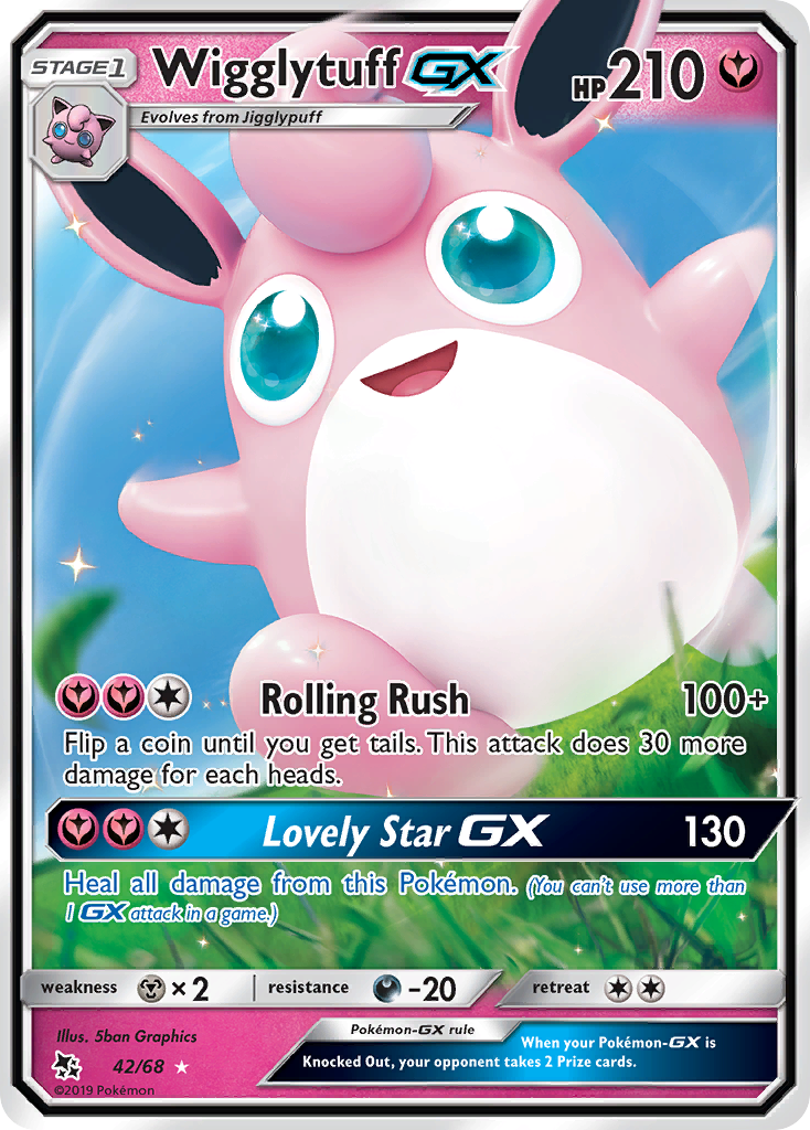 Wigglytuff GX (42/68) [Sun & Moon: Hidden Fates] | Game Master's Emporium (The New GME)