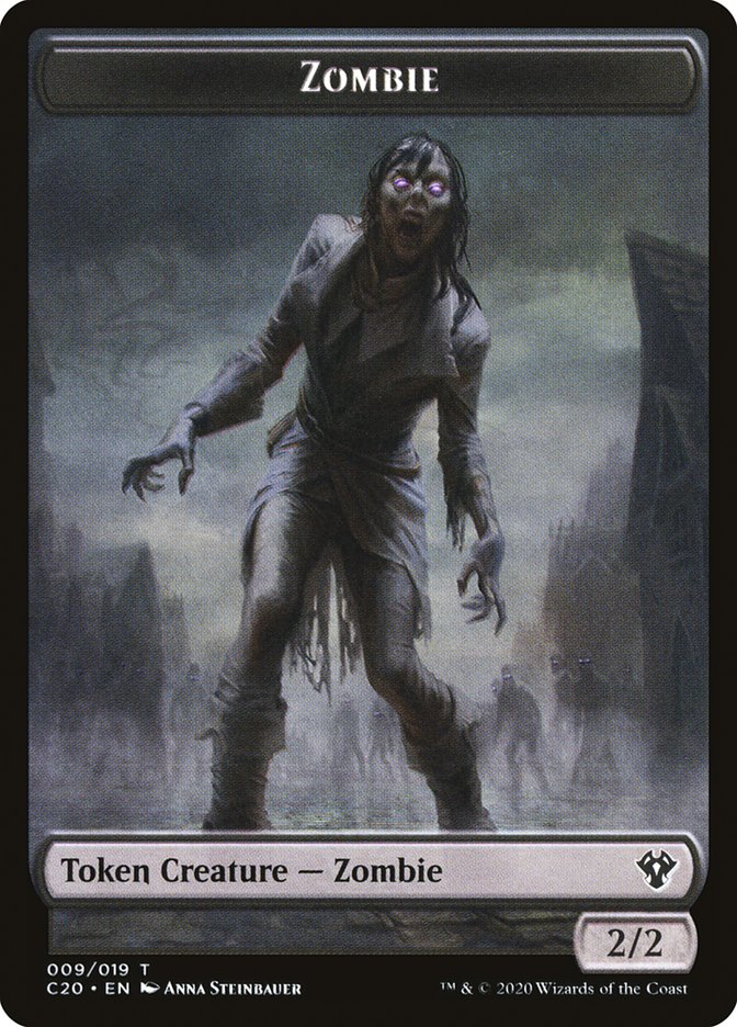 Human Soldier (005) // Zombie Double-Sided Token [Commander 2020 Tokens] | Game Master's Emporium (The New GME)