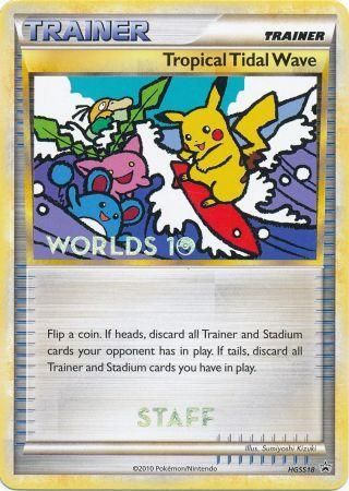 Tropical Tidal Wave (HGSS18) (Staff) [HeartGold & SoulSilver: Black Star Promos] | Game Master's Emporium (The New GME)