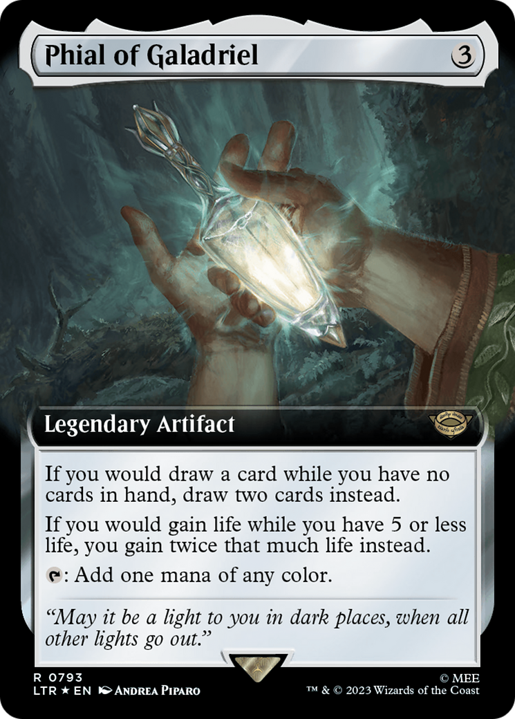 Phial of Galadriel (Extended Art) (Surge Foil) [The Lord of the Rings: Tales of Middle-Earth] | Game Master's Emporium (The New GME)