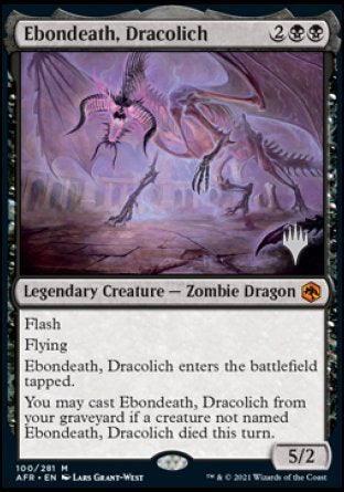 Ebondeath, Dracolich (Promo Pack) [Dungeons & Dragons: Adventures in the Forgotten Realms Promos] | Game Master's Emporium (The New GME)