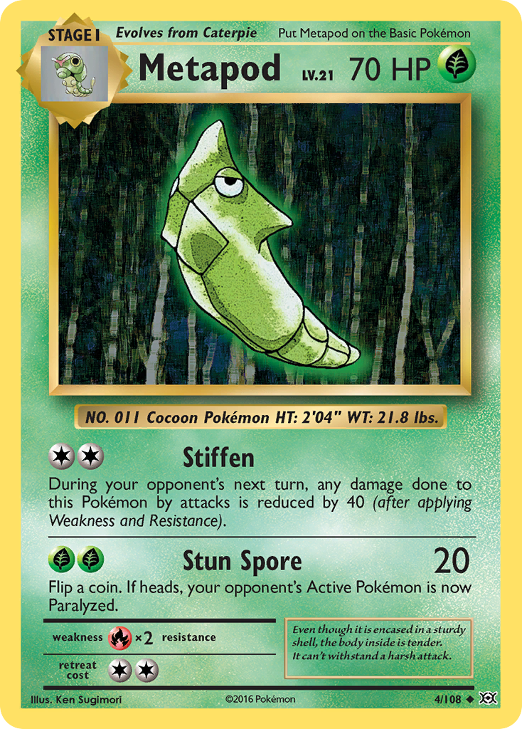 Metapod (4/108) [XY: Evolutions] | Game Master's Emporium (The New GME)