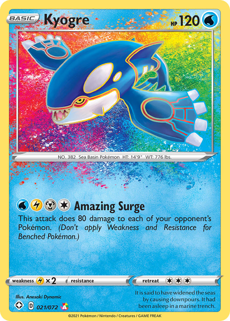 Kyogre (021/072) [Sword & Shield: Shining Fates] | Game Master's Emporium (The New GME)