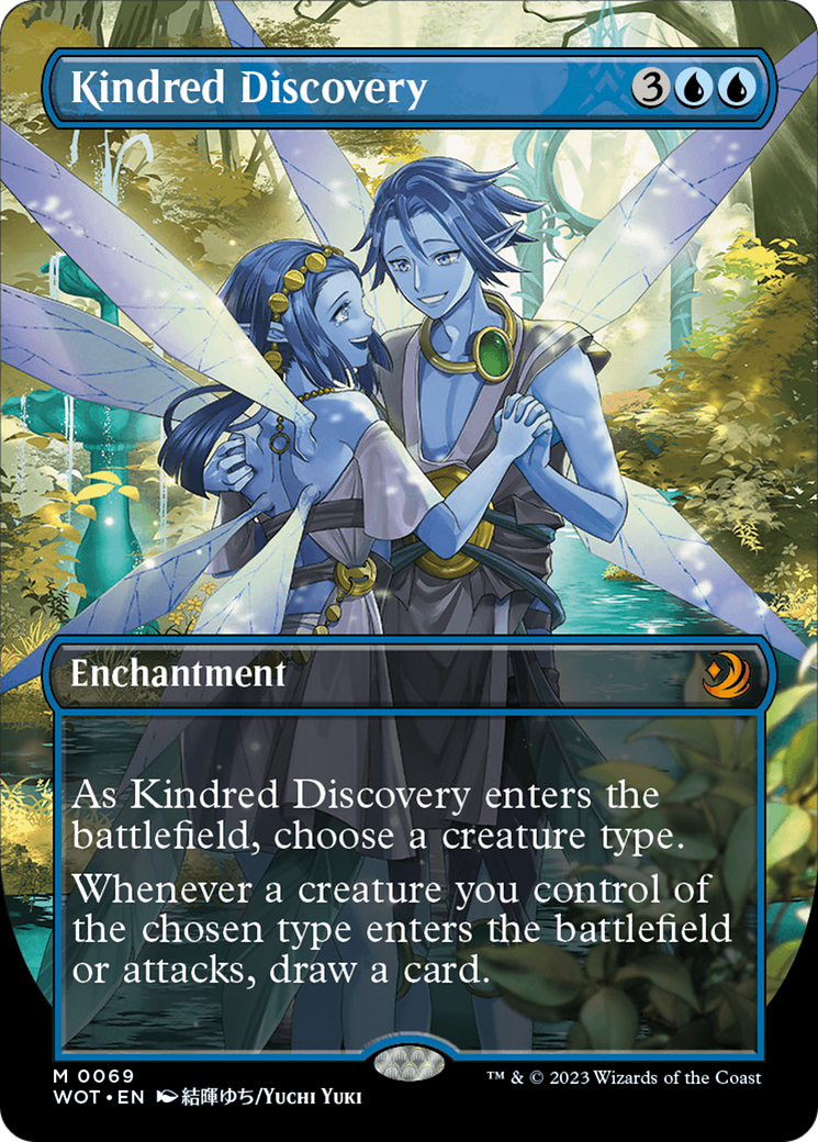 Kindred Discovery (Anime Borderless) [Wilds of Eldraine: Enchanting Tales] | Game Master's Emporium (The New GME)